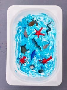 FROZEN SHAVING CREAM OCEAN SENSORY PLAY - hello, Wonderful