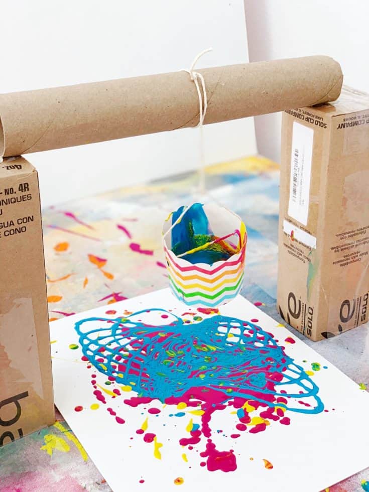 HOW TO MAKE PENDULUM PAINTING WITH KIDS hello, Wonderful