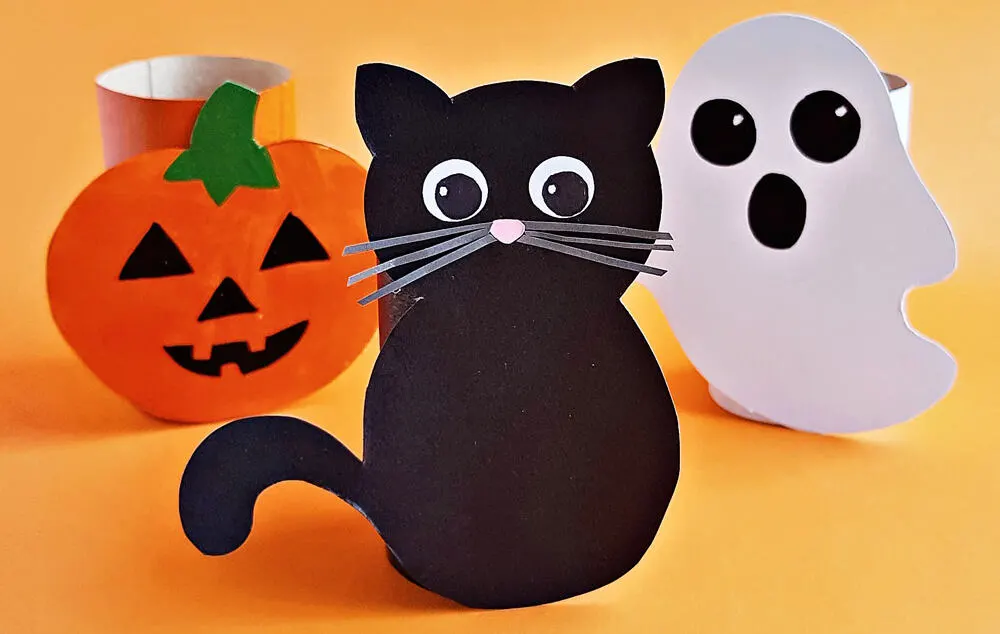 Halloween Toilet Paper Roll Crafts - Happy Toddler Playtime