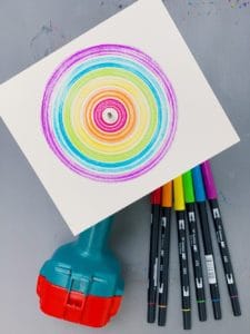 DRILL SPIN ART WITH KIDS - hello, Wonderful