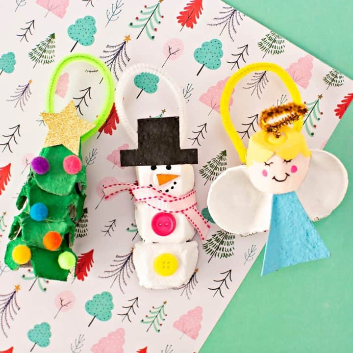 EGG CARTON CHRISTMAS ORNAMENTS - hello, Wonderful