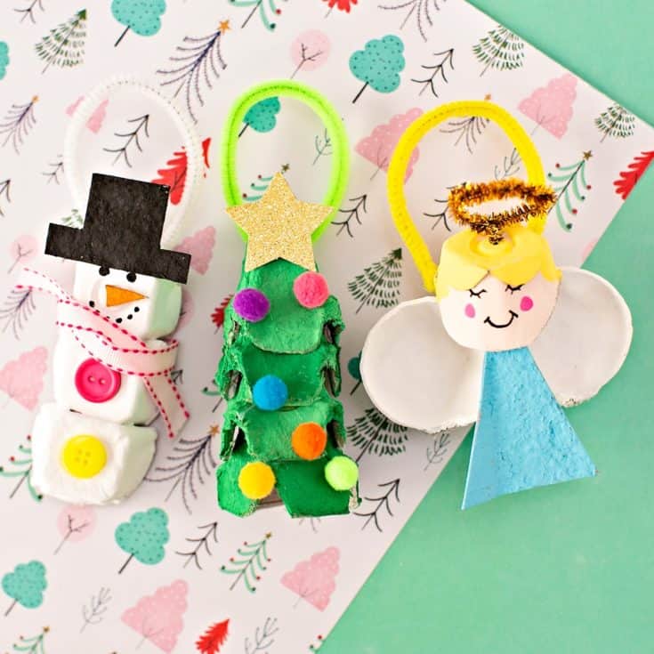 EGG CARTON CHRISTMAS ORNAMENTS - hello, Wonderful