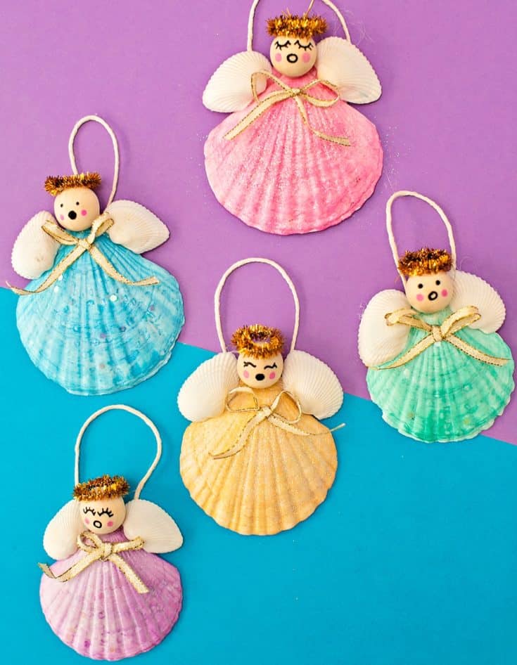 SEASHELL ANGEL CHRISTMAS ORNAMENTS - hello, Wonderful