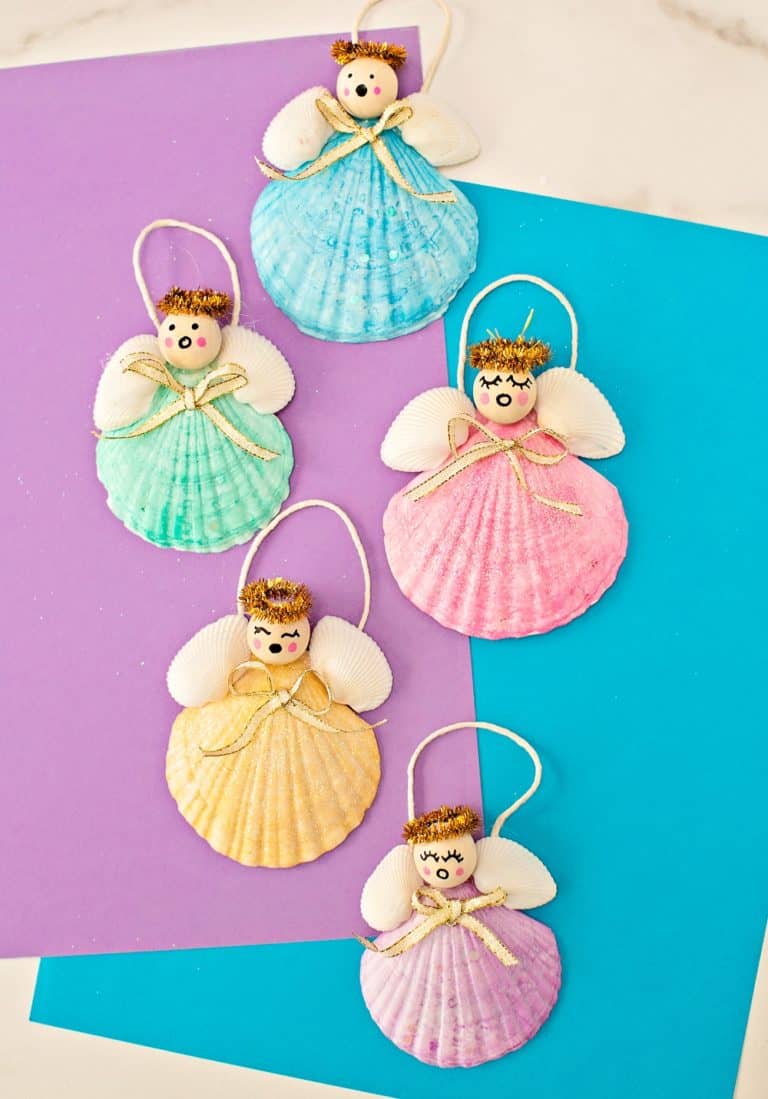 SEASHELL ANGEL CHRISTMAS ORNAMENTS - Hello Wonderful