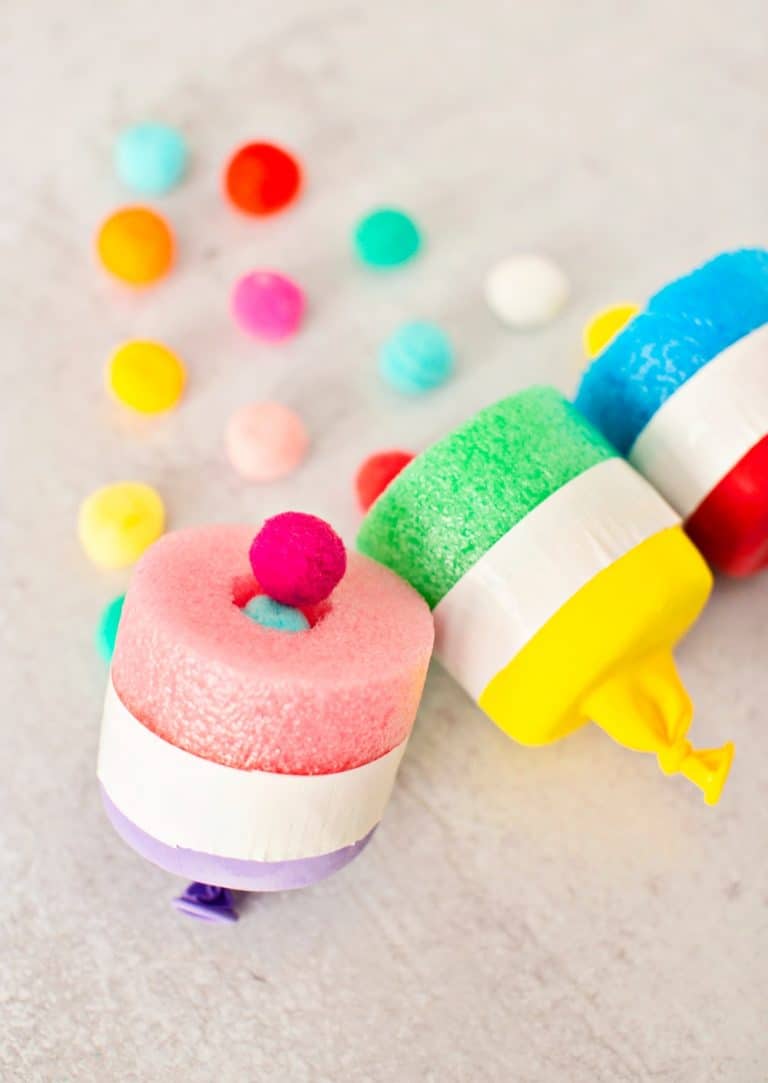 POOL NOODLE POM POM SHOOTER - Hello, Wonderful