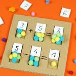 CARDBOARD MATH LEARNING BOARD - hello, Wonderful