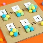 CARDBOARD MATH LEARNING BOARD - hello, Wonderful