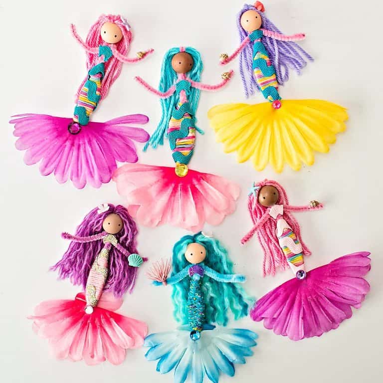 PIPE CLEANER MERMAID DOLLS - hello, Wonderful