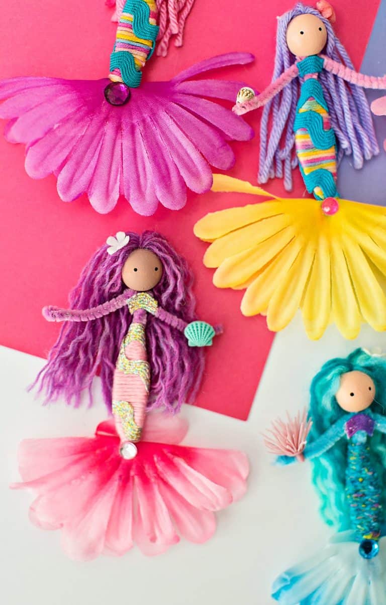 PIPE CLEANER MERMAID DOLLS - hello, Wonderful