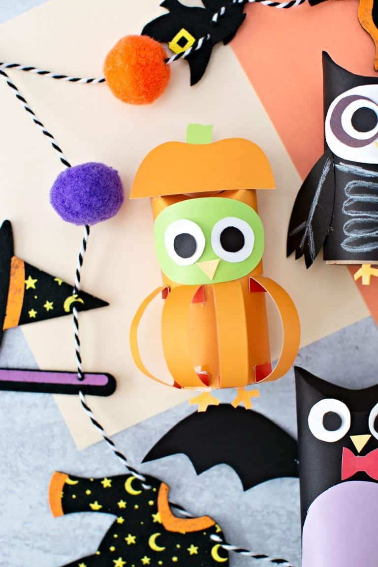 Halloween Paper Tube Owls - Hello, Wonderful