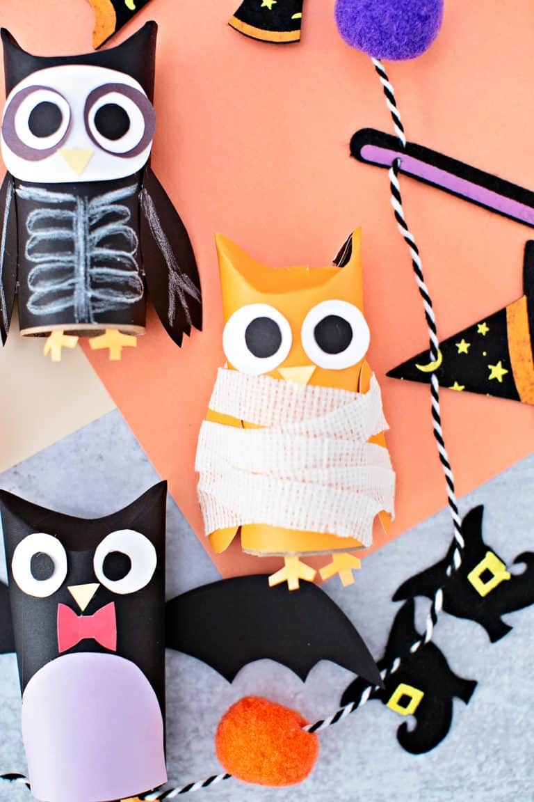 HALLOWEEN PAPER TUBE OWLS - hello, Wonderful