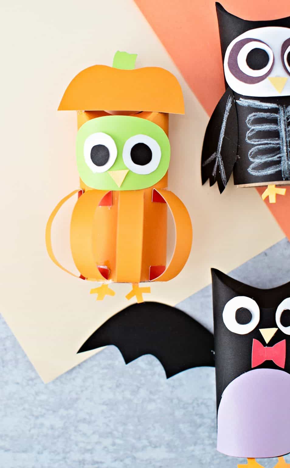 HALLOWEEN PAPER TUBE OWLS - hello, Wonderful