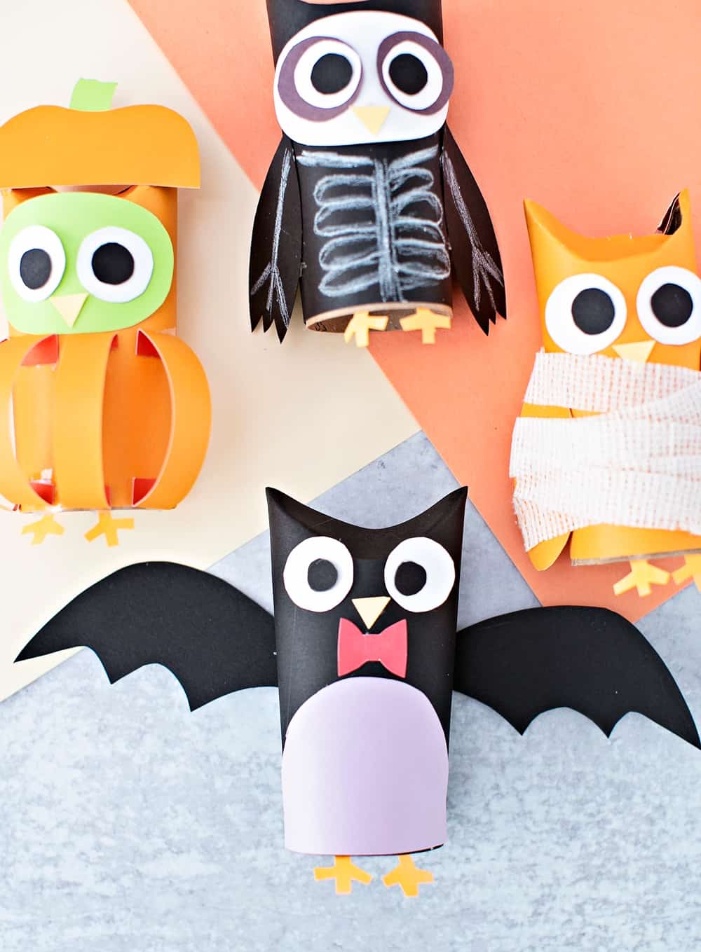 HALLOWEEN PAPER TUBE OWLS - hello, Wonderful