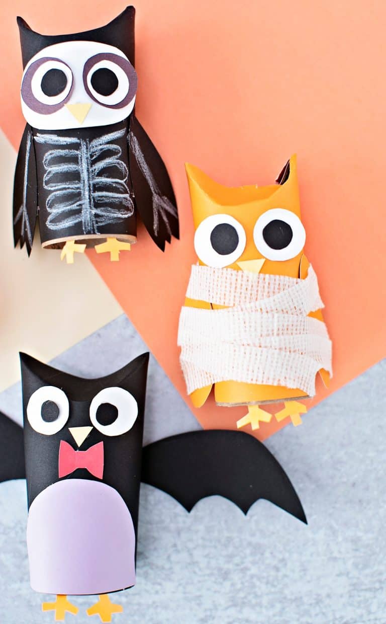 HALLOWEEN PAPER TUBE OWLS - hello, Wonderful