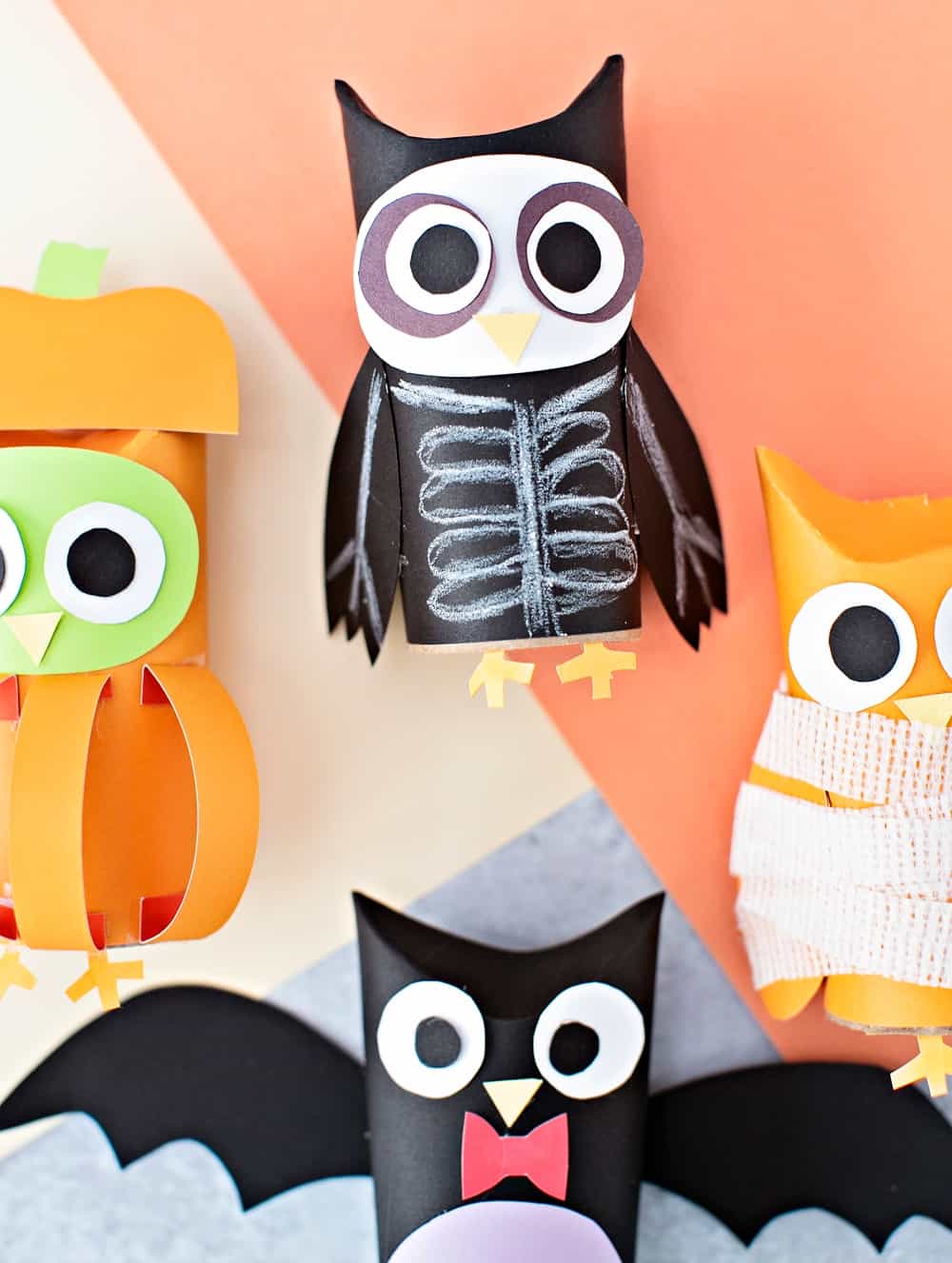 HALLOWEEN PAPER TUBE OWLS - hello, Wonderful