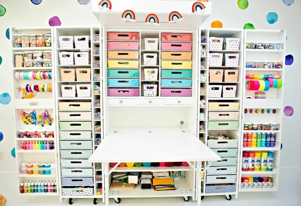 The Many Lives of My Craft Cabinet  Craft storage cabinets, Craft room  design, Craft supply storage