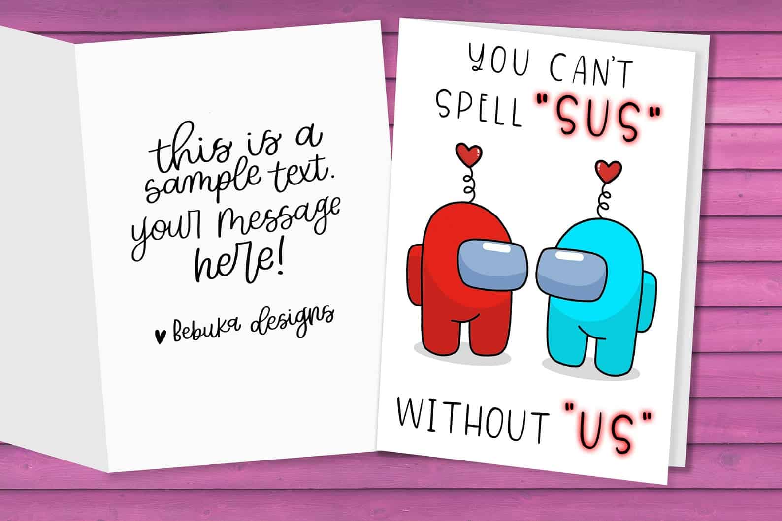 Download Among Us Valentine Cards Kids Will Love These Fun Game Inspired Cards