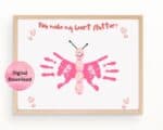 Love Handprint Art - Cute Preschool Valentine Craft