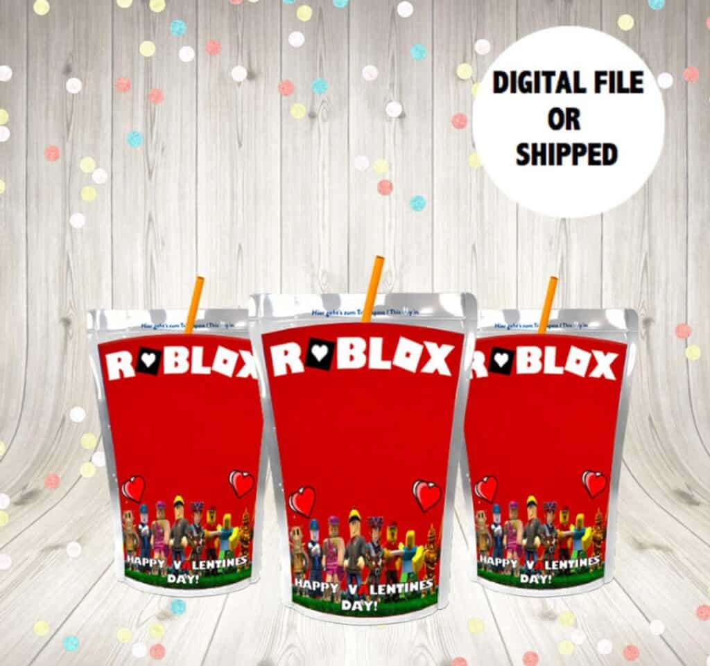 Roblox Valentines For Kids Fun Valentine Roblox Gifts - roblox valentines cards printable