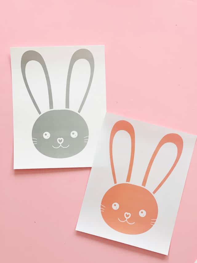 Bunny Footprint Art - Cute Easter Bunny Craft for Kids