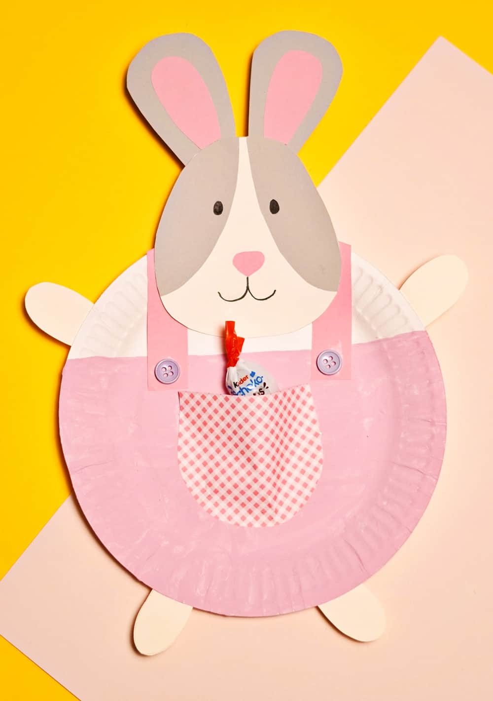 Paper Plate Bunny Easter Craft - Cute Easter Craft for Kids