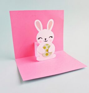 Pop-Up Bunny Easter Card - Cute Easter Craft for Kids With Free Printable