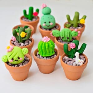 DIY Clay Cactus Craft - Cute Polymer Craft for Kids