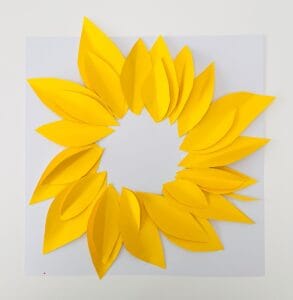 Sunflower Shaving Cream Fine Motor Activity - Preschool Learning