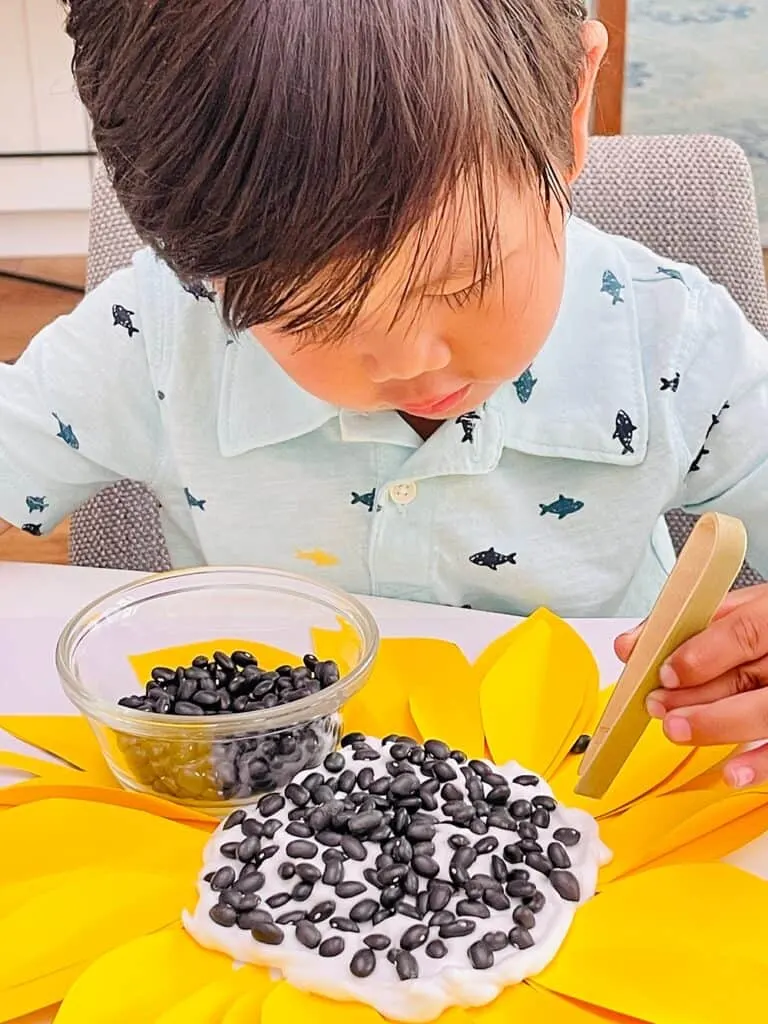 SUNFLOWER SHAVING CREAM FINE MOTOR ACTIVITY