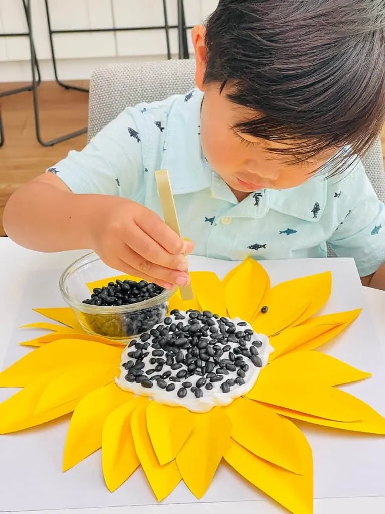 SUNFLOWER SHAVING CREAM FINE MOTOR ACTIVITY