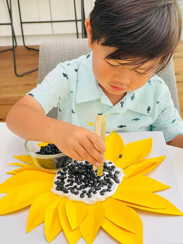 SUNFLOWER SHAVING CREAM FINE MOTOR ACTIVITY