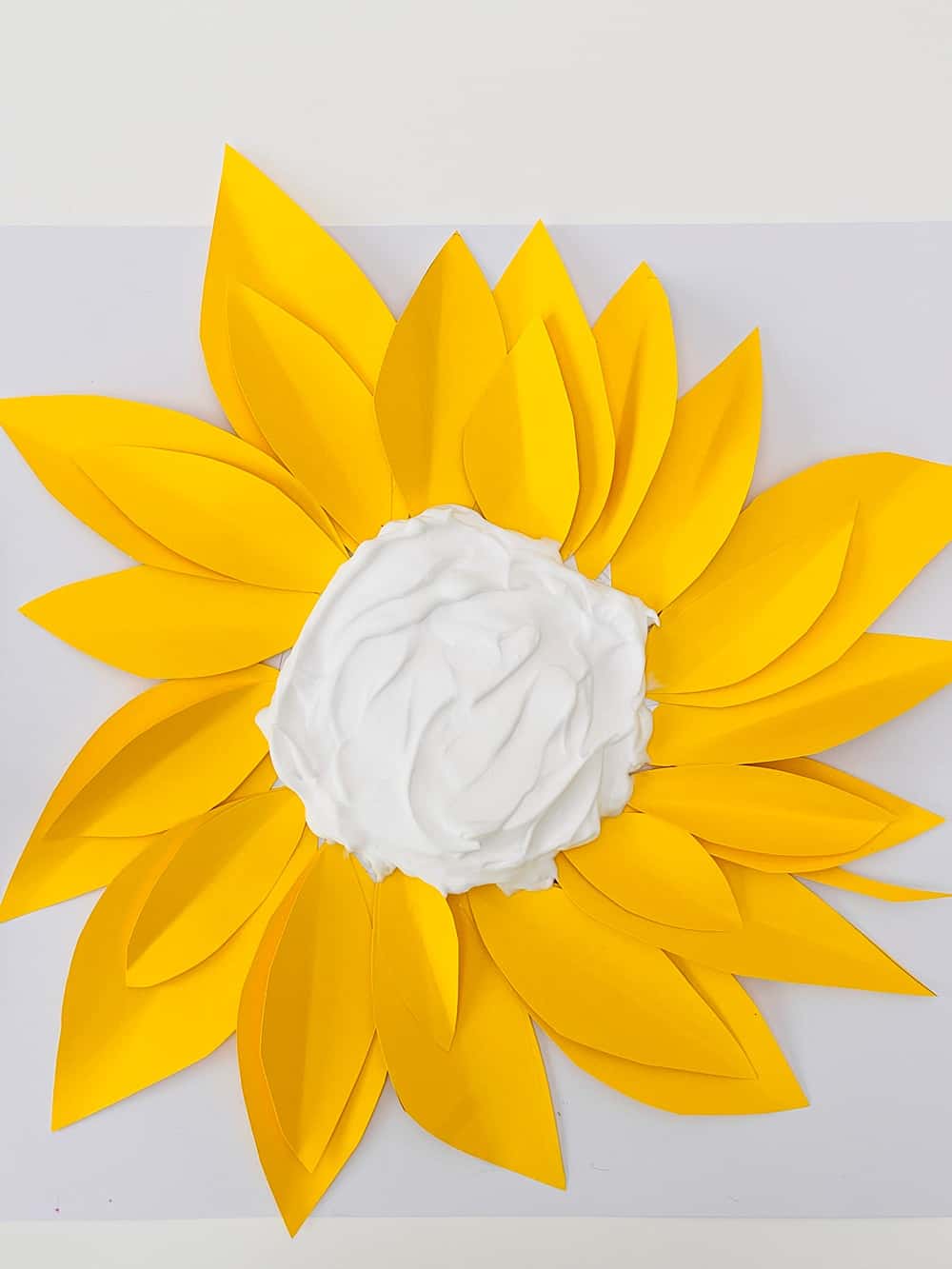 Sunflower Shaving Cream Fine Motor Activity - Preschool Learning