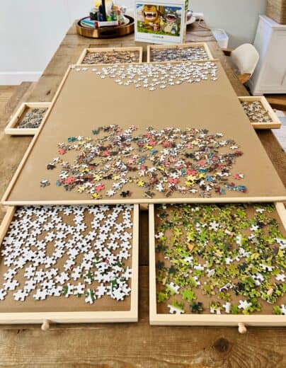 This Puzzle Table Is The Perfect Screen-Free Family Activity