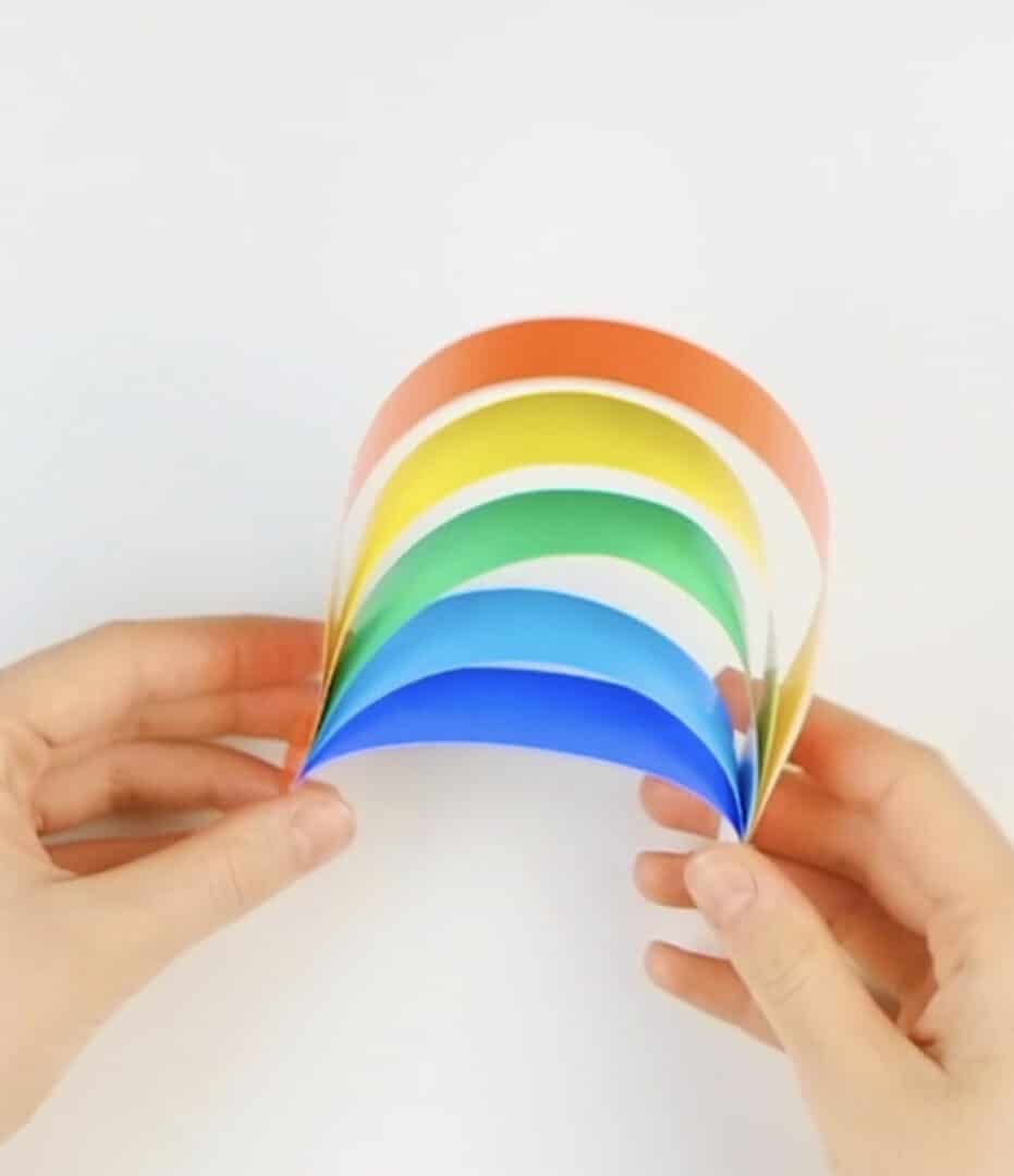 Rainbow Paper Cloud Craft