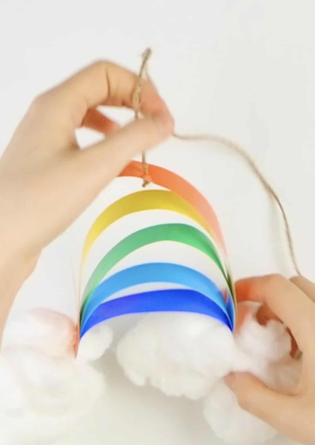 Rainbow Paper Cloud Craft