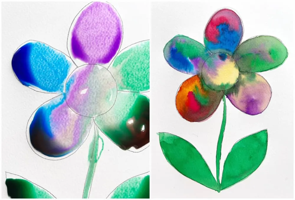 perfect!!! Easy watercolor diy!!!! Kids can do this!