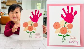 Mother's Day Handprint Art - Make Mom These Sweet Handprint Flowers!