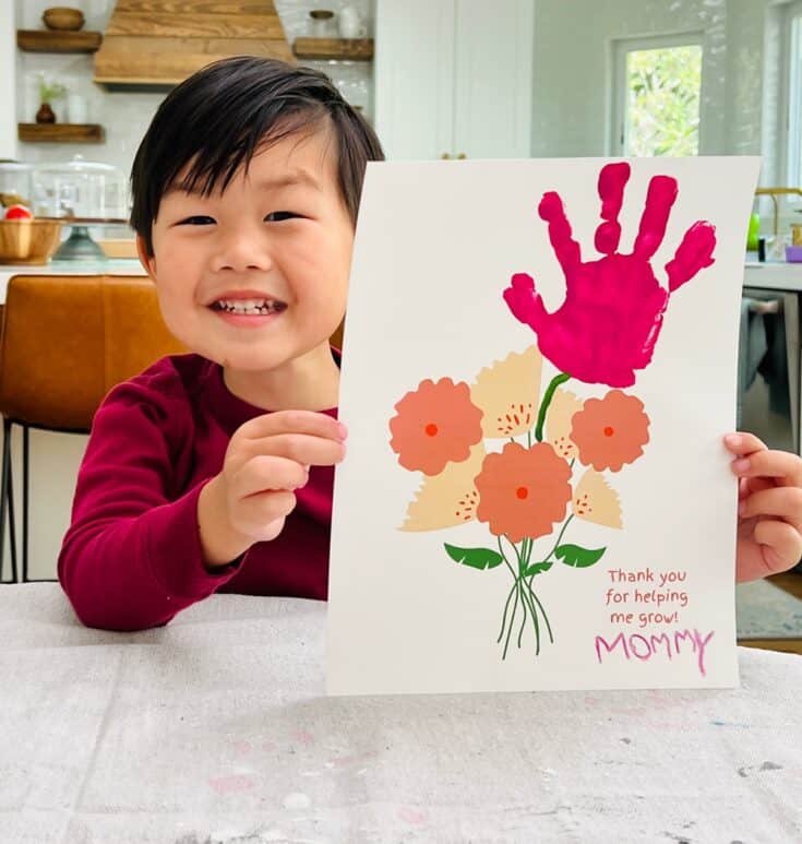 Mother's Day Handprint Art - Make Mom These Sweet Handprint Flowers!