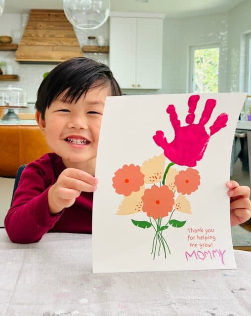 Mother's Day Handprint Art - Make Mom These Sweet Handprint Flowers!