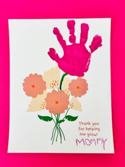 Mother's Day Handprint Art - Make Mom These Sweet Handprint Flowers!