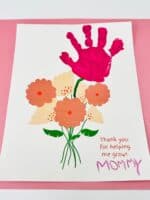 Mother's Day Handprint Art - Make Mom These Sweet Handprint Flowers!