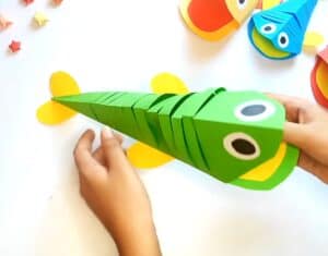 How To Make a Moving Paper Fish Craft Step By Step