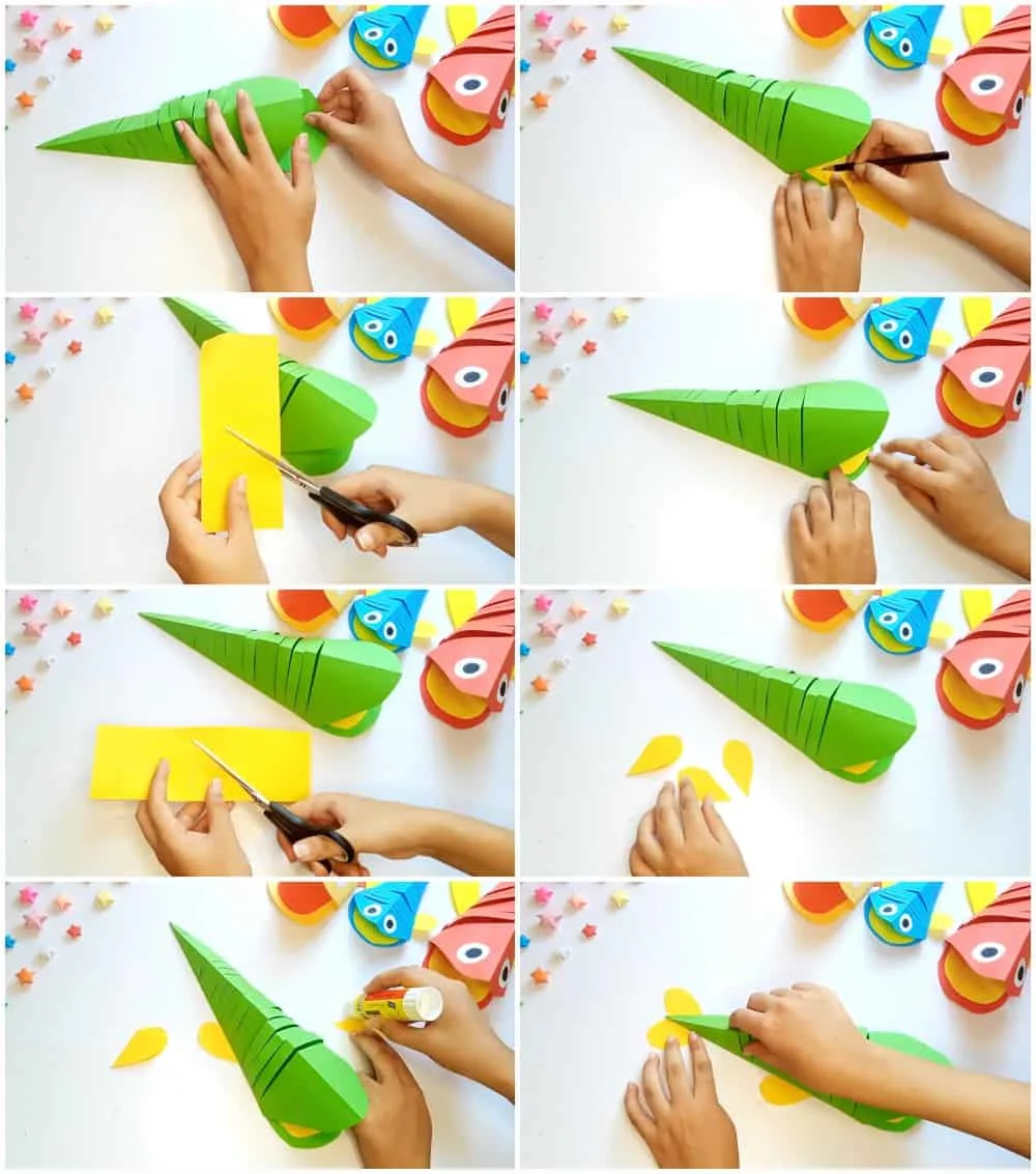 DIY Moving Paper FISH Easy Paper Crafts 
