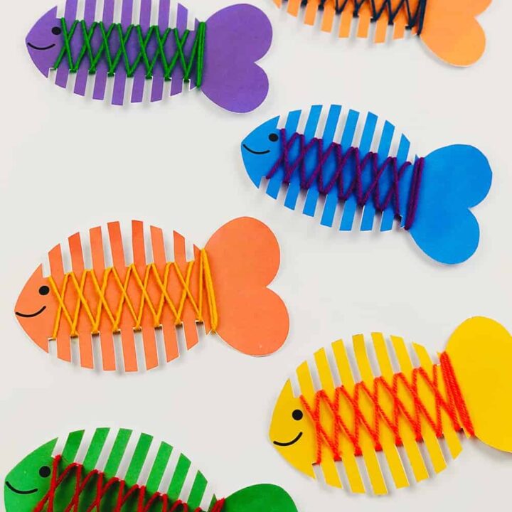 Fish Activities for Kids; Fish Fine Motor and Color Matching  Preschool  fine motor activities, Fine motor activities for kids, Activities for kids