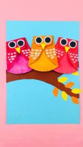 Paper Plate Owl Craft