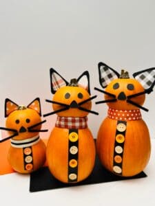 How to Make an Easy No Carve Cat Pumpkin