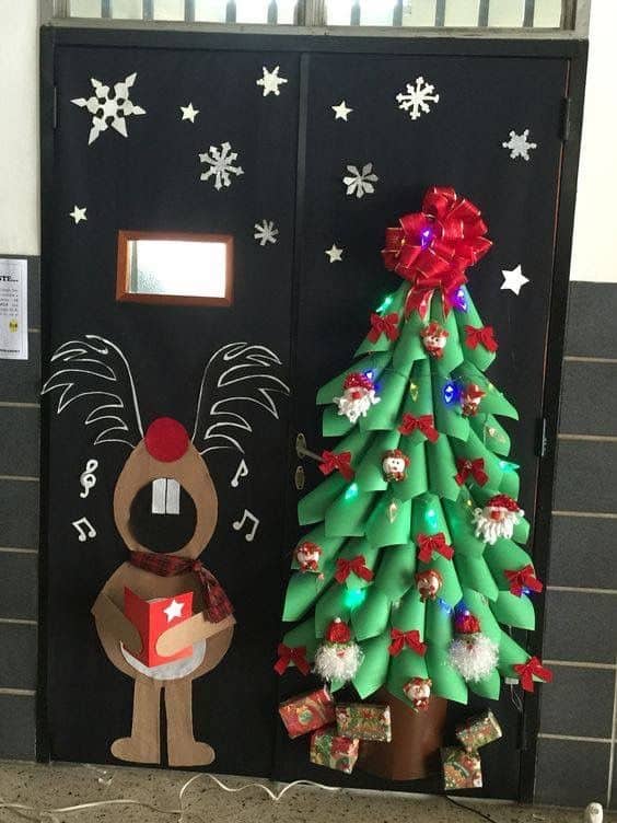 santa claus classroom door decoration