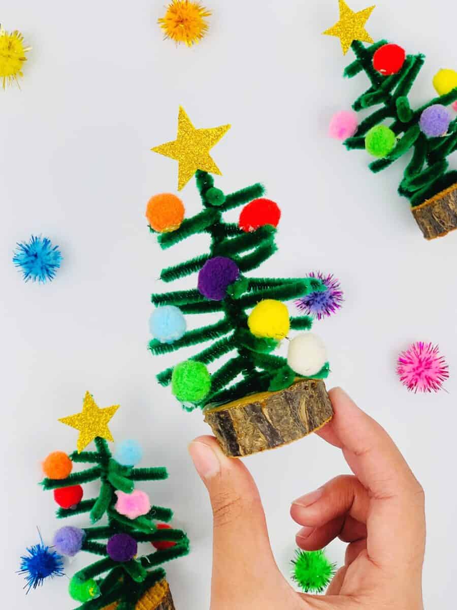 Deck the Halls with Pipe Cleaner Christmas Trees