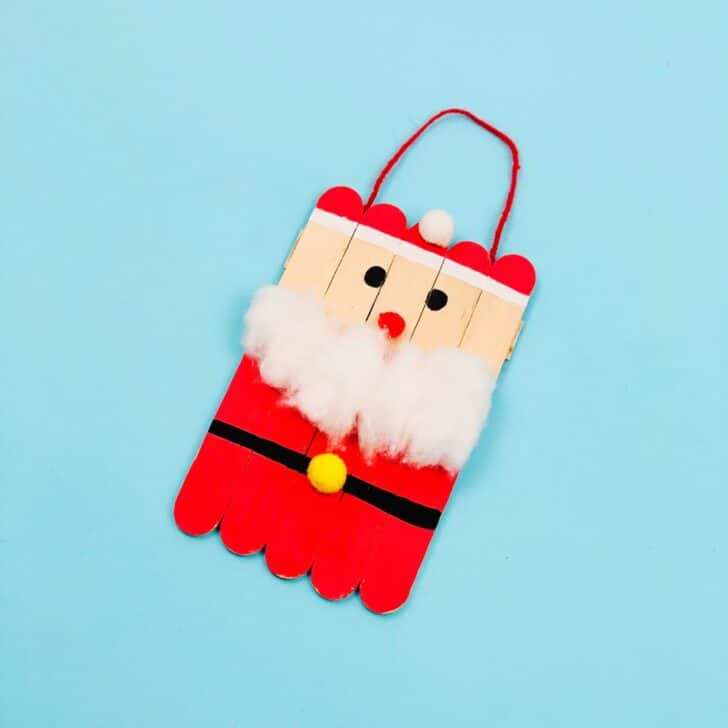 How To Make a Santa Popsicle Stick Craft