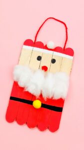 How To Make a Santa Popsicle Stick Craft